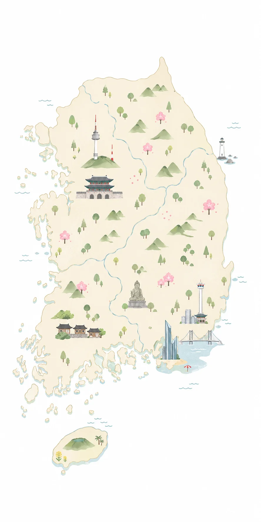 Mapa de Corea