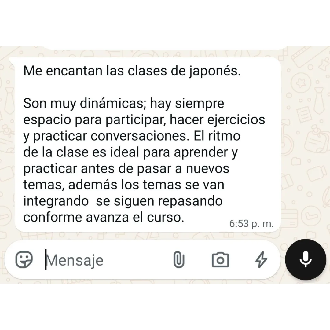 Alumno de japonés
